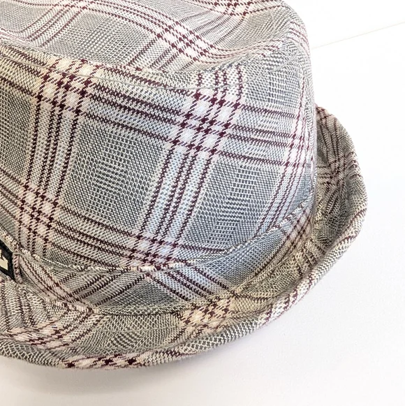 Goorin Bros Biggles Plaid Fedora Hat Classic Unisex Vintage Style Hat M - Picture 4 of 15